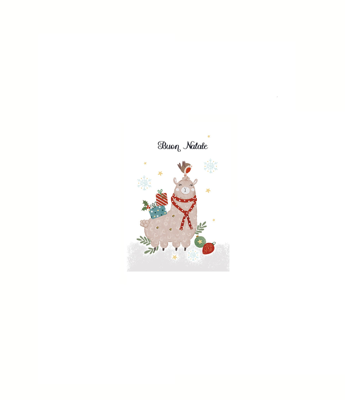 BIGLIETTO DI NATALE CARTOON