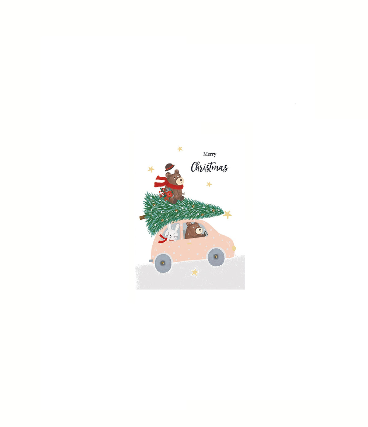 BIGLIETTO DI NATALE CARTOON