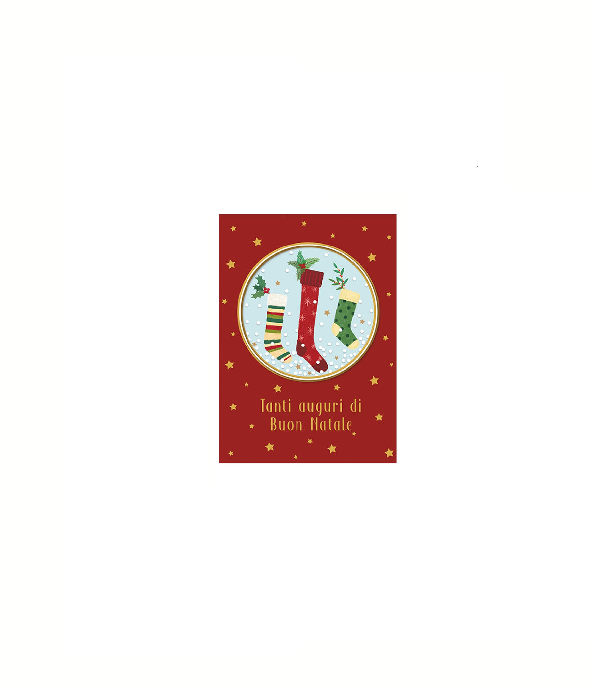 BIGLIETTO DI NATALE NEVE