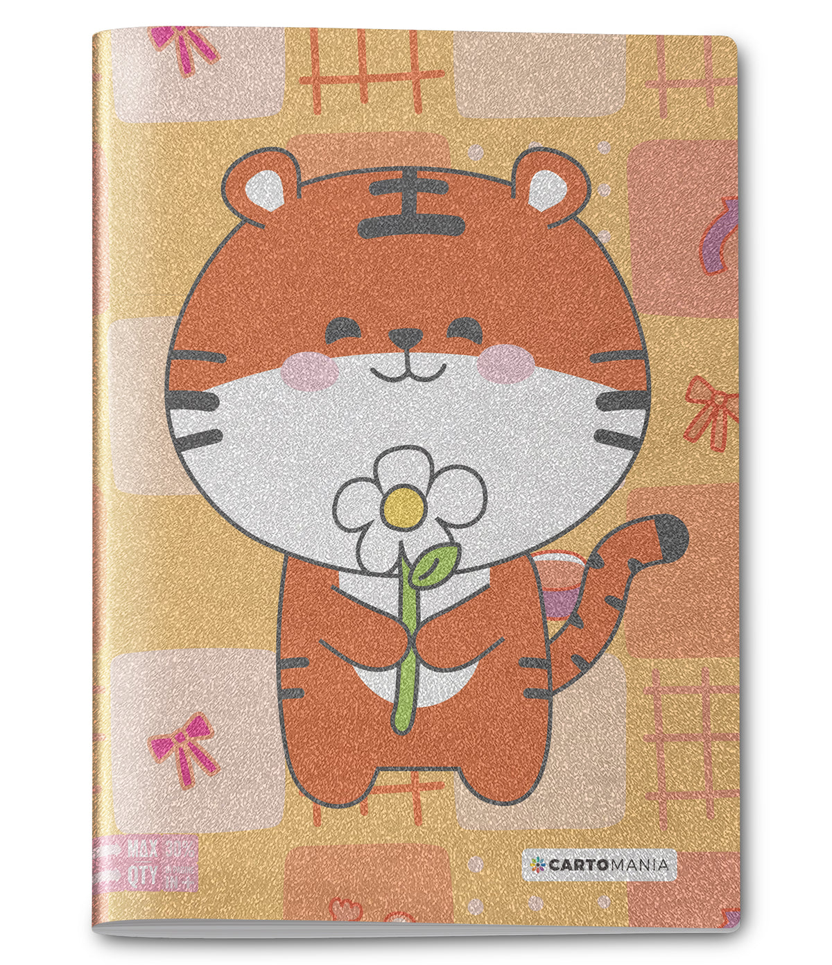 QUADERNO MAXI GLITTERATO TIGRE