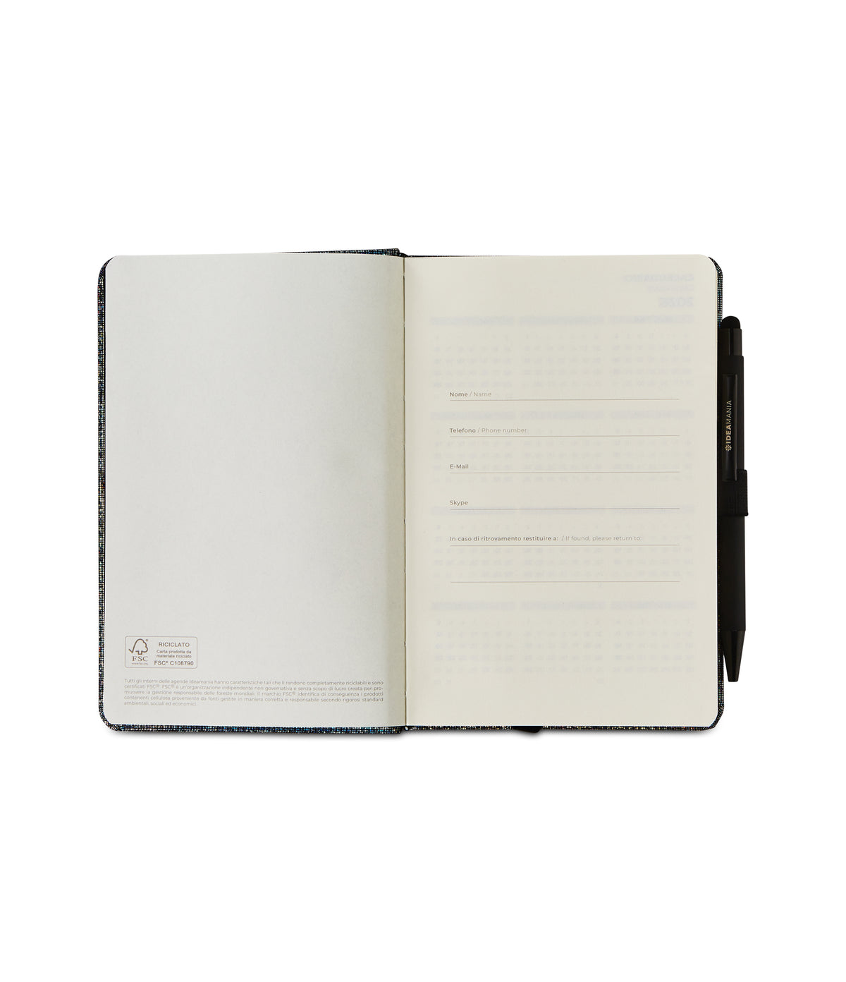 HOLOGRAPHIC AGENDA GIORNALIERA S 12 MESI