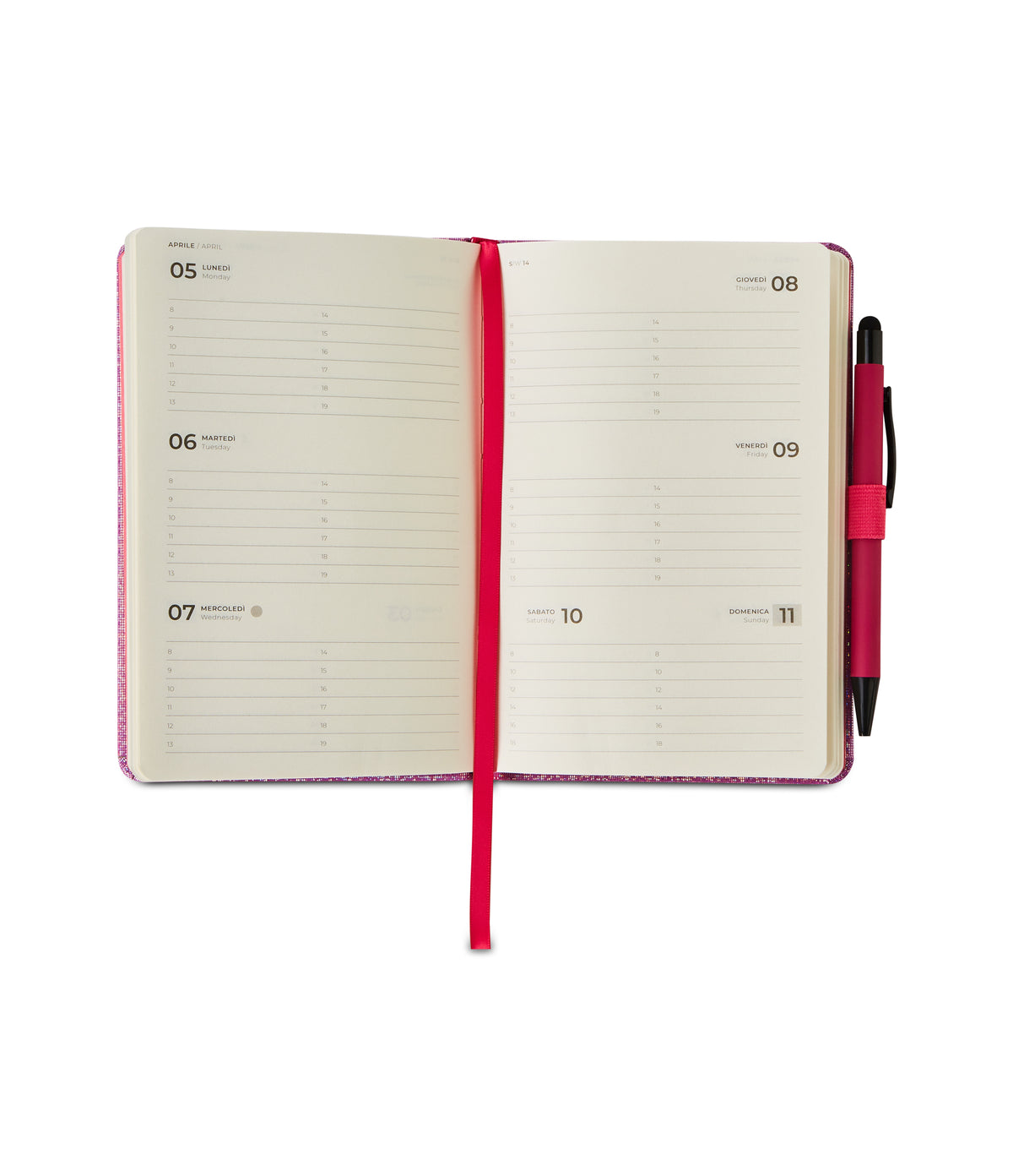 HOLOGRAPHIC AGENDA SETTIMANALE S 12 MESI