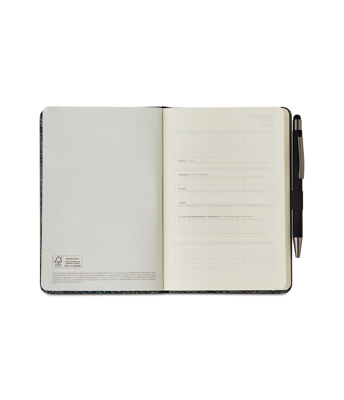 HOLOGRAPHIC AGENDA SETTIMANALE M 12 MESI