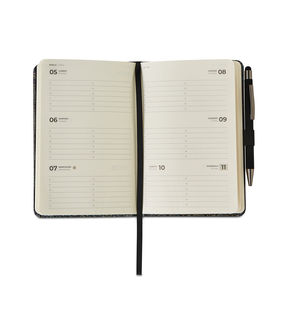 HOLOGRAPHIC AGENDA SETTIMANALE S 12 MESI