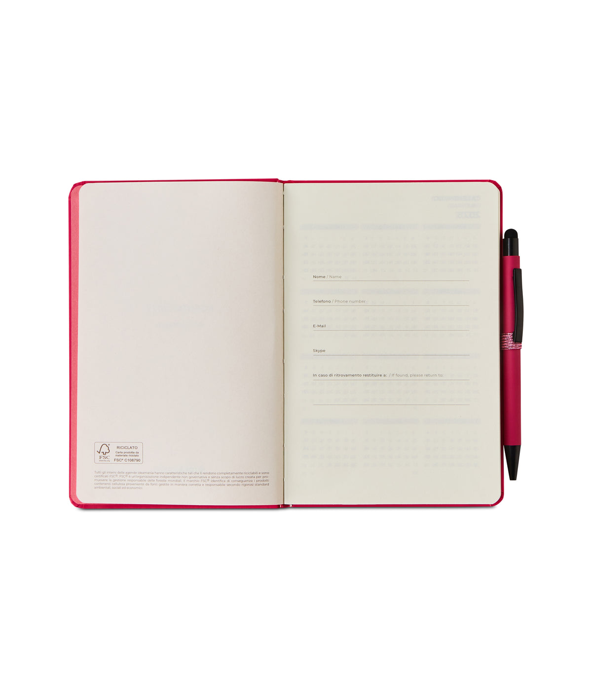 DIAMOND AGENDA SETTIMANALE M 12 MESI