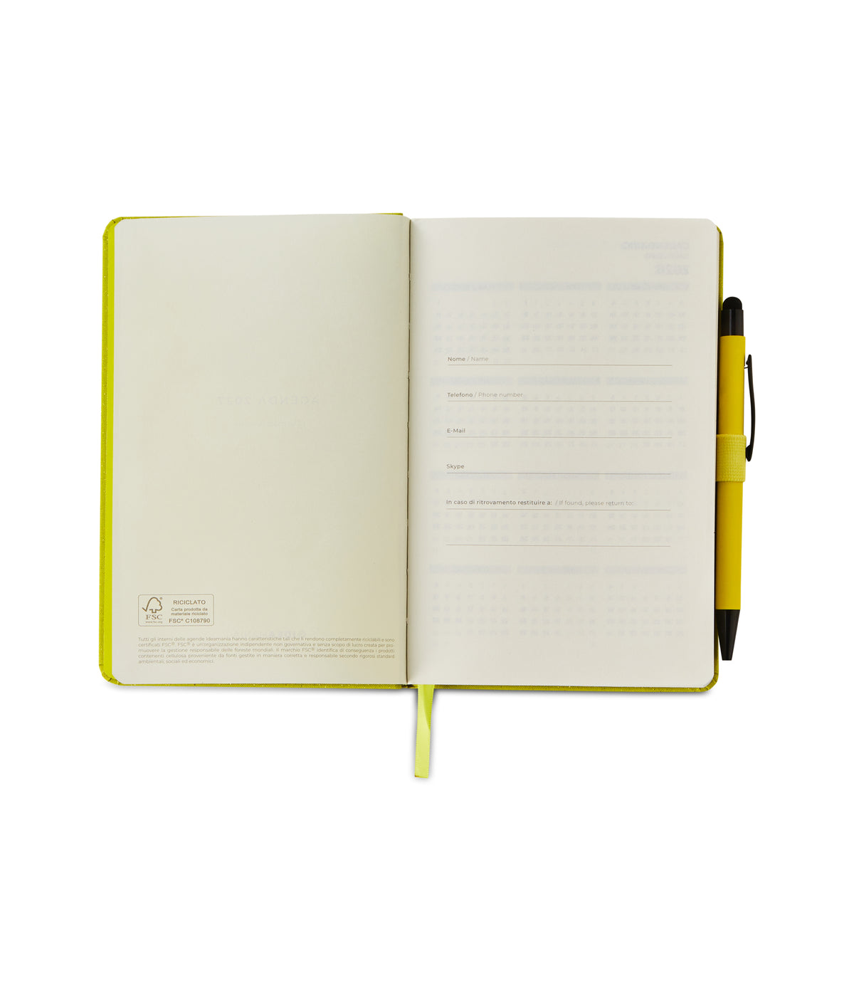 SHINE IT UP AGENDA GIORNALIERA L 12 MESI