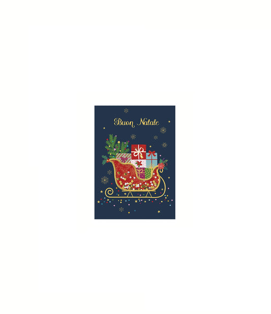 BIGLIETTO DI NATALE PAILLETTES