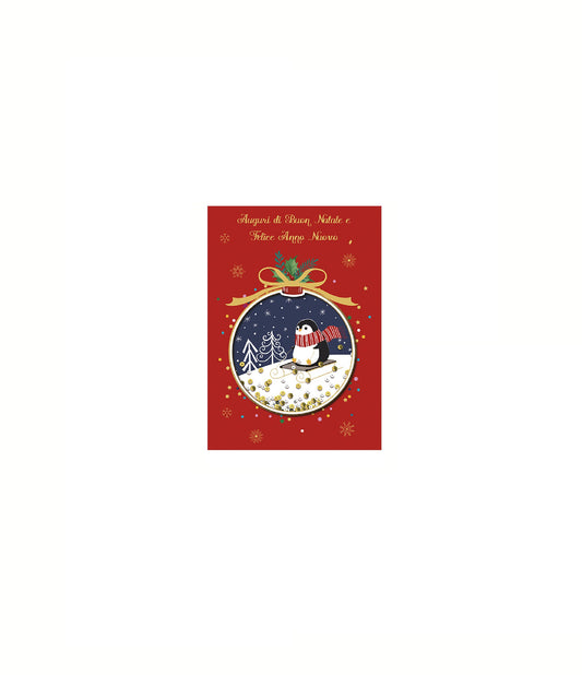 BIGLIETTO DI NATALE PAILLETTES