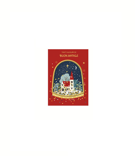 BIGLIETTO DI NATALE PAILLETTES