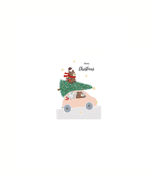 BIGLIETTO DI NATALE CARTOON