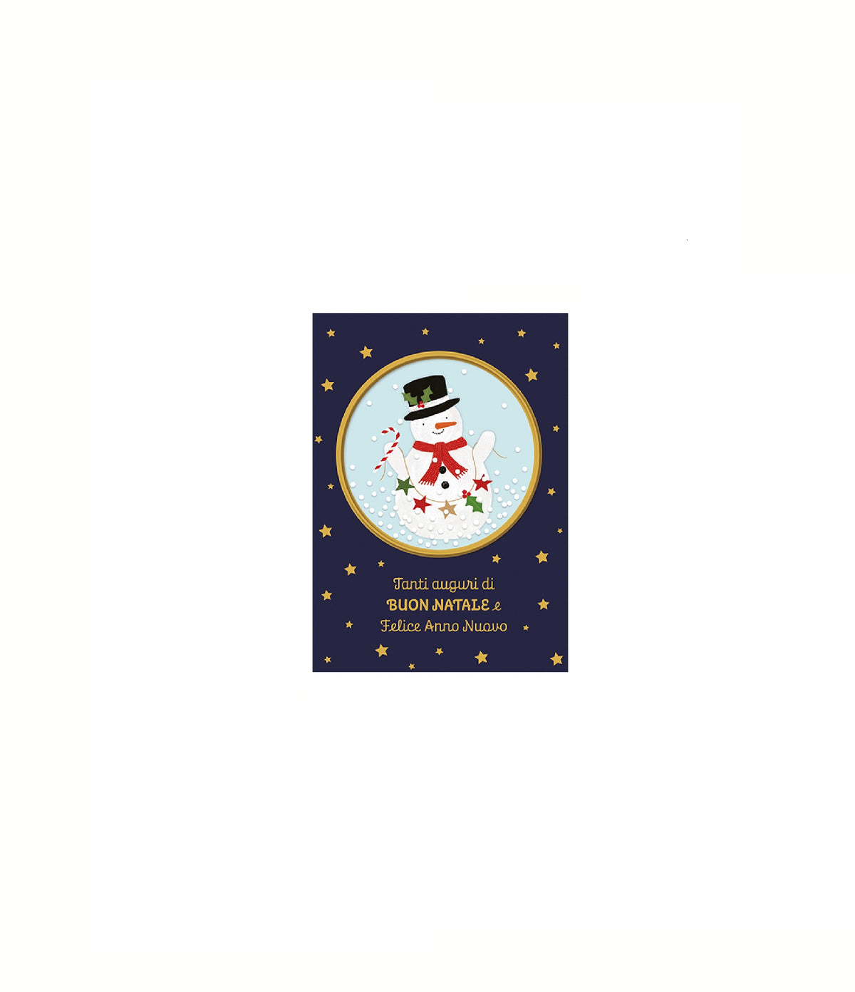 BIGLIETTO DI NATALE NEVE