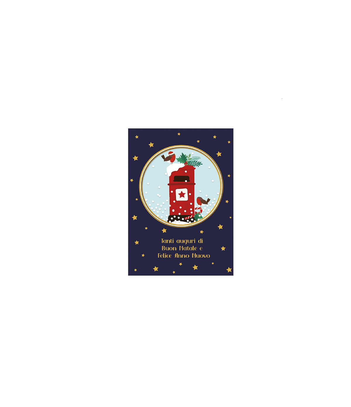 BIGLIETTO DI NATALE NEVE