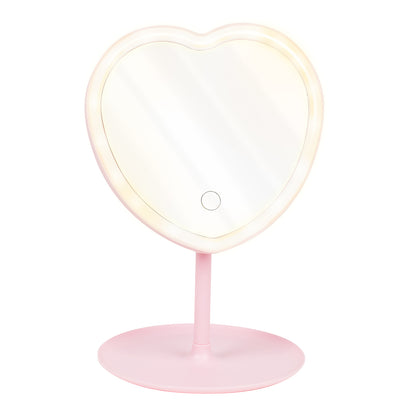 SPECCHIO CUORE CON LED