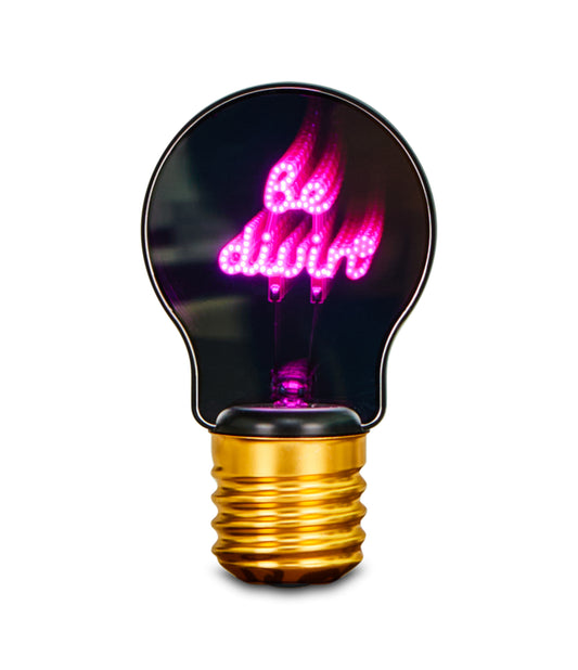LAMPADA BULBO SCRITTA 3D